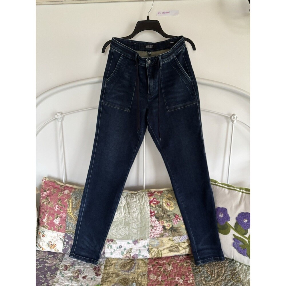 Judy Blue High Waist Straight Jogger Jeans Size 7/28 Dark Wash Pockets stretch